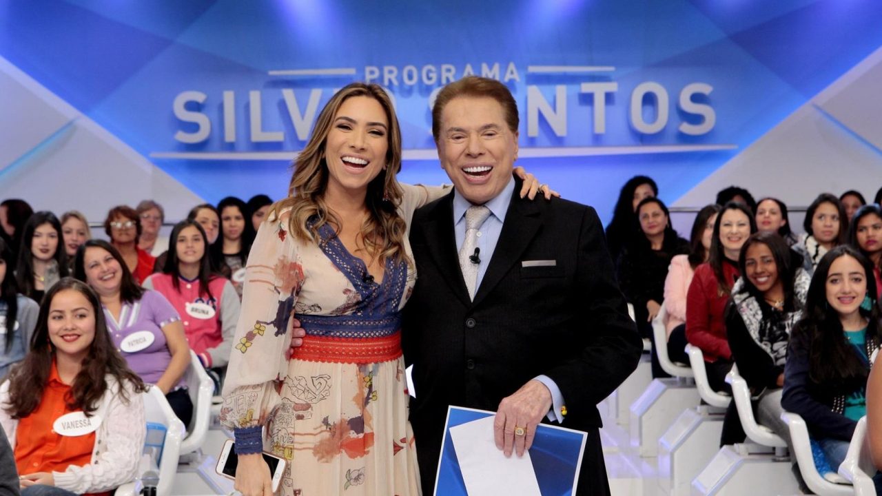 Silvio Santos posa ao lado de Patricia Abravanel: Vem Pra Cá está na corda bamba com menos de um mês no ar (foto: Divulgação/SBT)