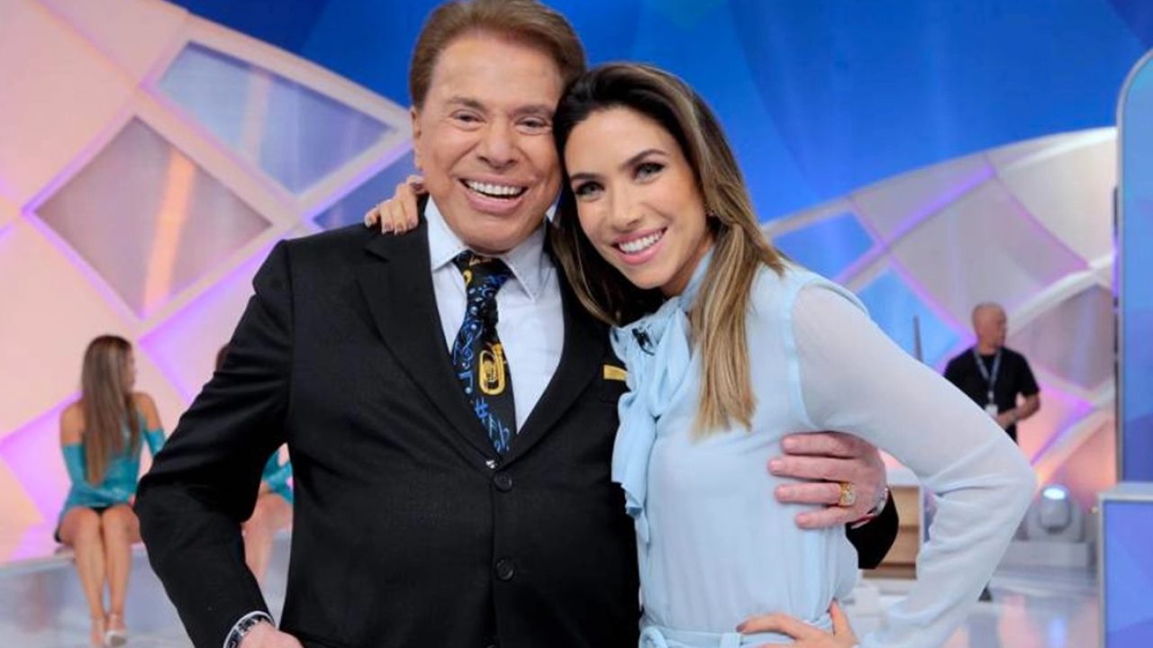 Foto de Silvio Santos e Patricia Abravanel