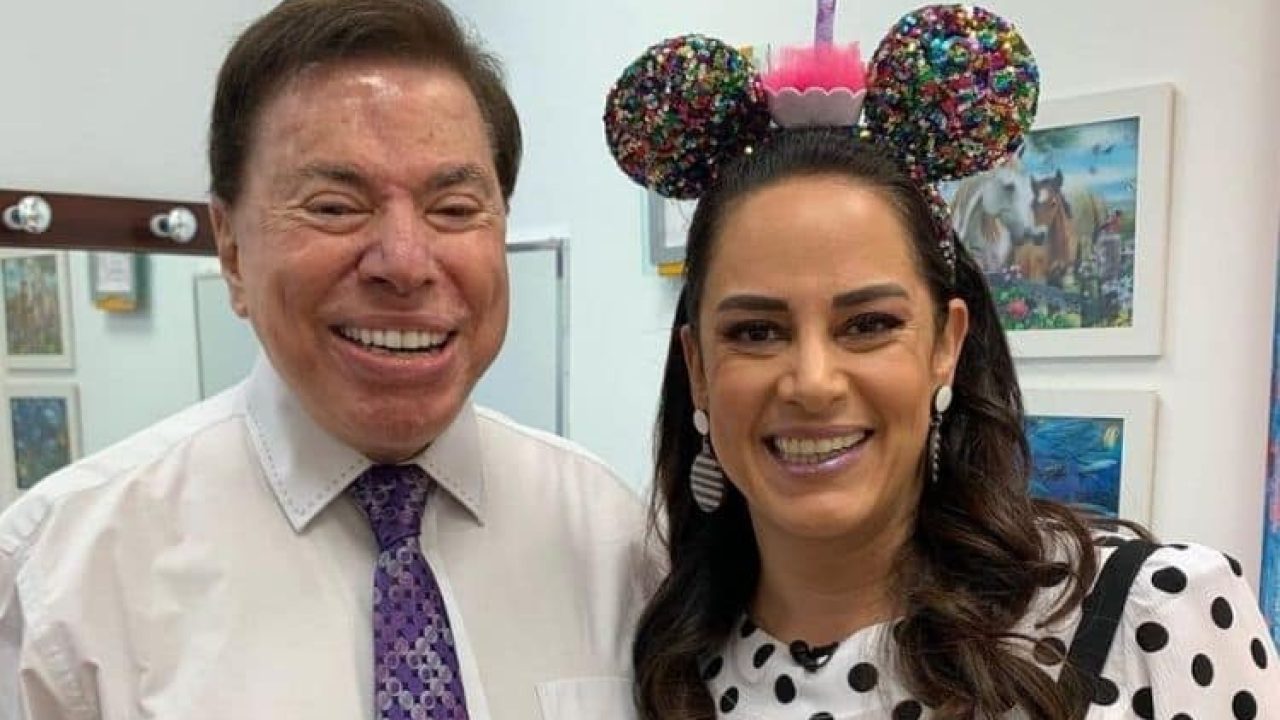 Foto de Silvio Santos e Silvia Abravanel