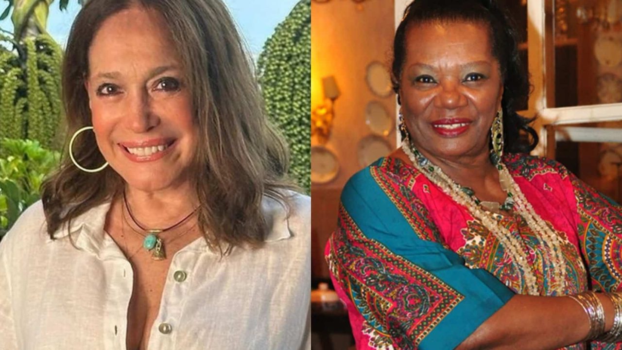 Montagem com Susana Vieira e Neusa Borges, atrizes da Globo