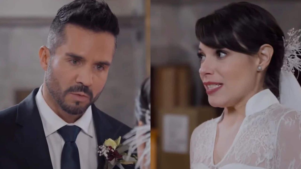 Pedro e Gina em cena da novela Te Dou a Vida