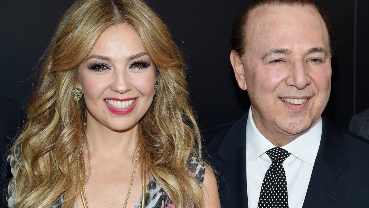 Foto de Thalia e Tommy Mottola