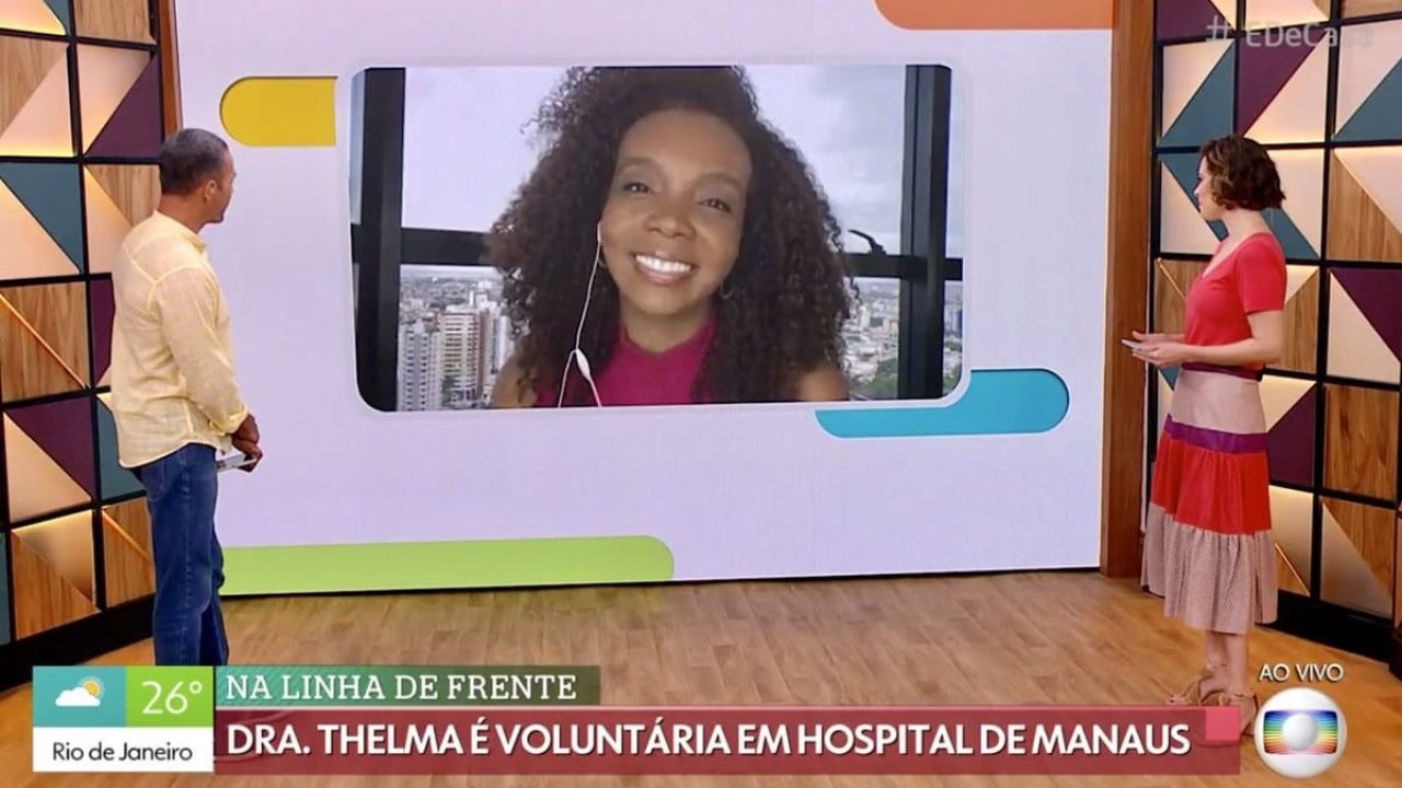 A ex-BBB Thelma é o mais novo reforço do time do Bem Estar (foto: Reprodução/TV Globo)