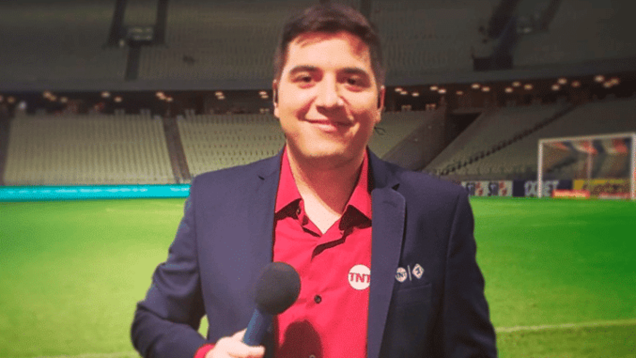 Foto de Luís Felipe Freitas, do TNT Sports