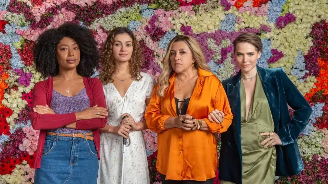 Foto do elenco da novela Todas as Flores