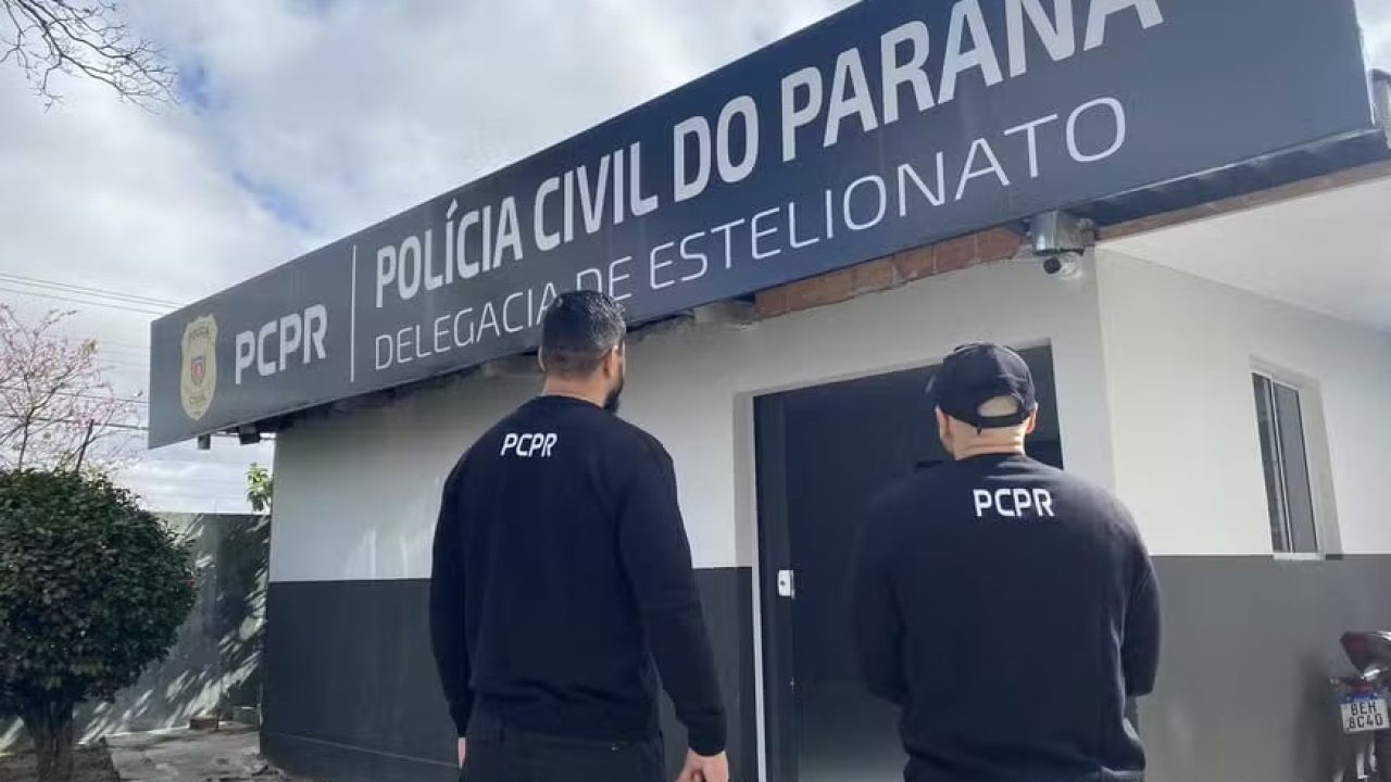 Foto de Polícia Cívil no Paraná que desmantelou um caso de desvio de dinheiro de uma TV religiosa