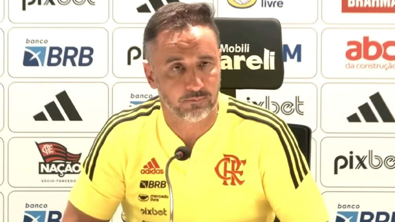 Foto de Vítor Pereira, técnico do Flamengo