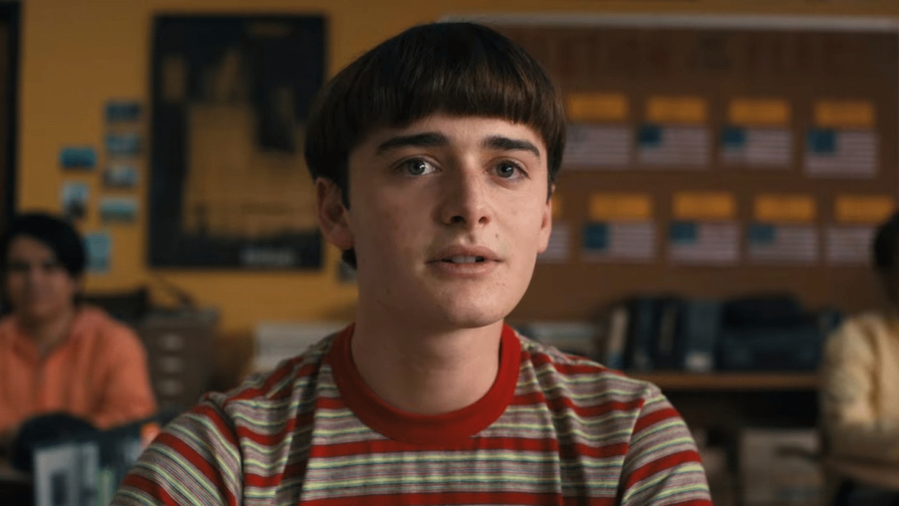 Foto de Noah Schnapp na série Stranger Things