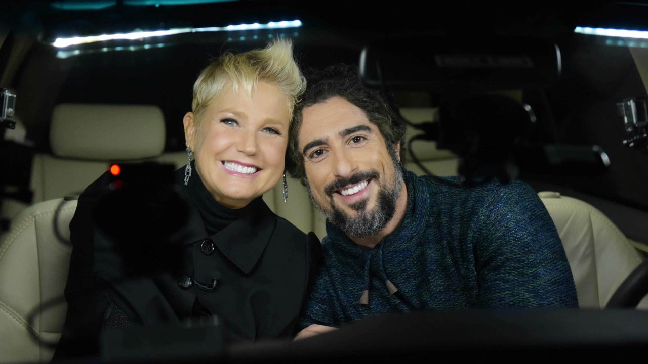 Xuxa Meneghel e Marcos Mion entram na mira da Globo para as tardes de sábado (foto: Divulgação/Record)