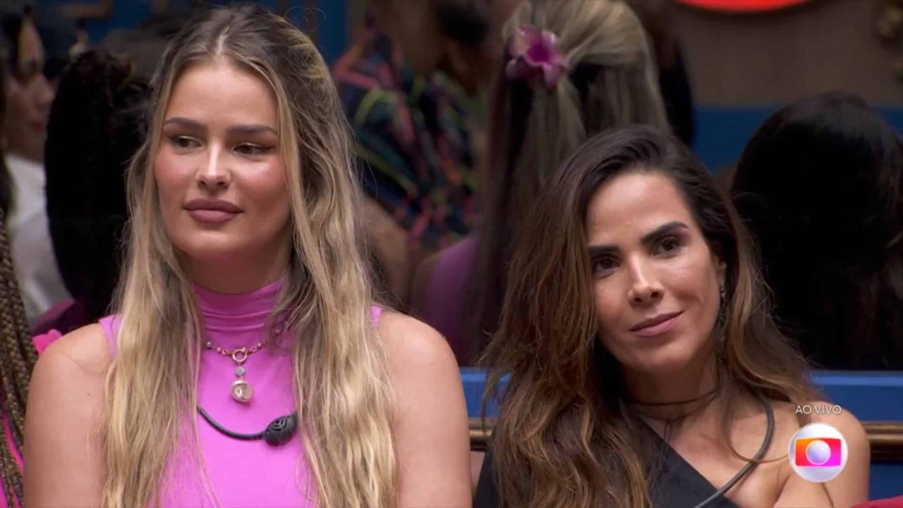 Foto de Yasmin Brunet e Wanessa Camargo na sala do BBB 24